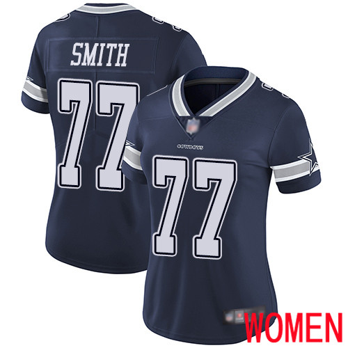 Women Dallas Cowboys Limited Navy Blue Tyron Smith Home #77 Vapor Untouchable NFL Jersey->youth nfl jersey->Youth Jersey